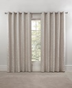 Harrow - Lined Eyelet Jacquard Curtains in Cream - Image 3