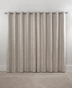 Harrow - Lined Eyelet Jacquard Curtains in Cream - Image 4