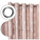 English Garden - Lined Eyelet Jacquard Curtains in Blush Pink - Image 5