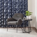 Meadows Collection - Lined Eyelet Jacquard Curtains in Navy - Image 3