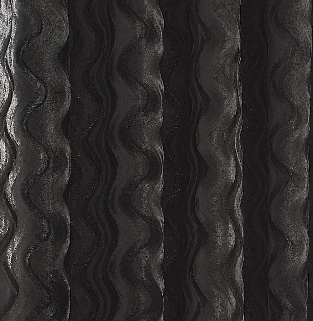 Ophelia Collection - Rippled Velvet Lined Eyelet Curtains in Silver - Image 2