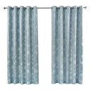 English Garden - Lined Eyelet Jacquard Curtains in Duck Egg - Image 2