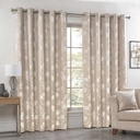 English Garden - Lined Eyelet Jacquard Curtains in Cream - Image 4