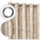 English Garden - Lined Eyelet Jacquard Curtains in Cream - Image 5