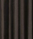 Faux Silk Collection - Luminous Lined Eyelet Curtains in Black - Image 2