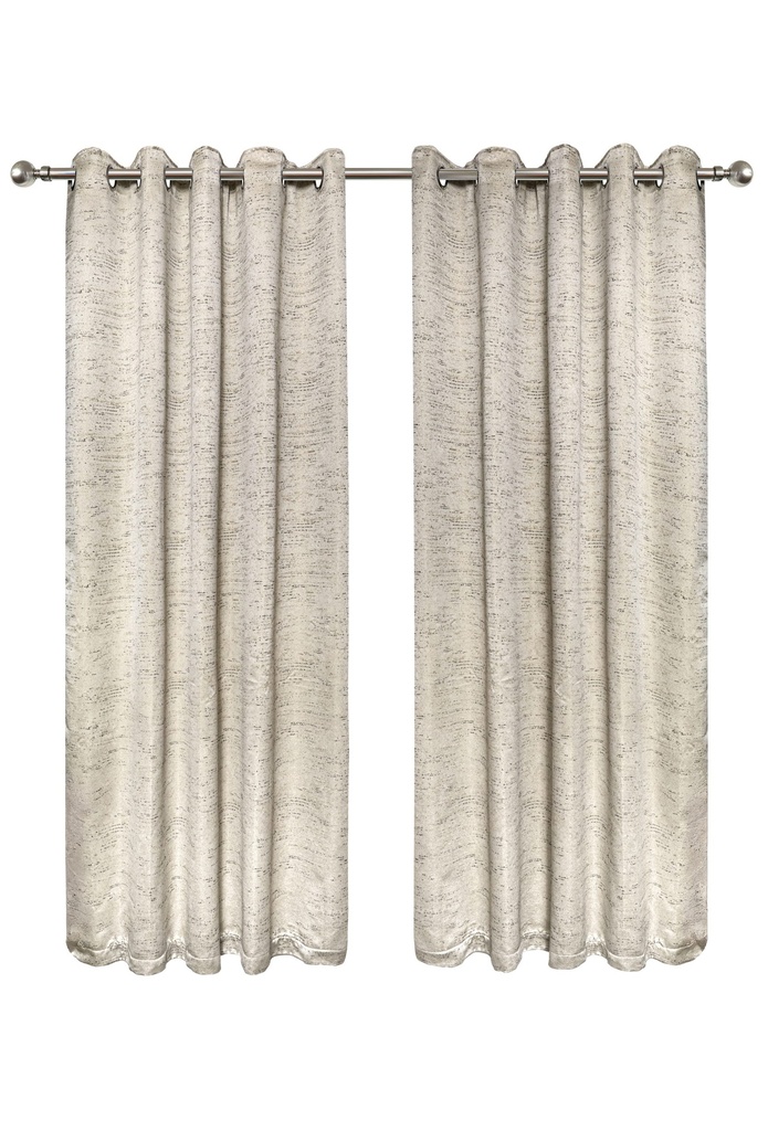 Wisteria Collection - Lined Eyelet Curtains in Natural - Image 2