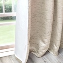 Wisteria Collection - Lined Eyelet Curtains in Natural - Image 4