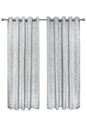 Wisteria Collection - Lined Eyelet Curtains in Grey - Image 2