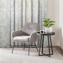 Wisteria Collection - Lined Eyelet Curtains in Grey - Image 3