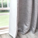 Wisteria Collection - Lined Eyelet Curtains in Grey - Image 4