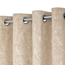 Azalea Collection - Velvet Blackout Eyelet Curtains in Natural - Image 4