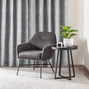 Siena Curtain Collection - Light Filtering Unlined Eyelet Jacquard, Silver Grey - Image 3