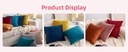 Pleated Stripe Velvet Cushion - 45 × 45 cm - Image 6