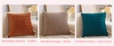 Pleated Stripe Velvet Cushion - 45 × 45 cm - Image 10