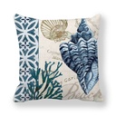 Vintage Ocean Print Cushion Cover - 45 × 45 cm - Image 2