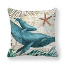 Vintage Ocean Print Cushion Cover - 45 × 45 cm - Image 3