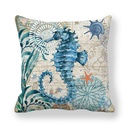 Vintage Ocean Print Cushion Cover - 45 × 45 cm - Image 4