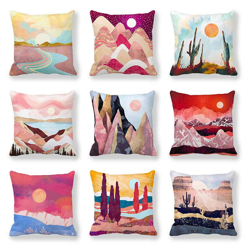 Vintage Ocean Print Cushion Cover - 45 × 45 cm - Image 19