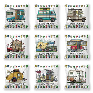 Vintage Ocean Print Cushion Cover - 45 × 45 cm - Image 21