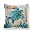 Vintage Ocean Print Cushion Cover - 45 × 45 cm - Image 24
