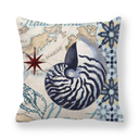 Vintage Ocean Print Cushion Cover - 45 × 45 cm - Image 26