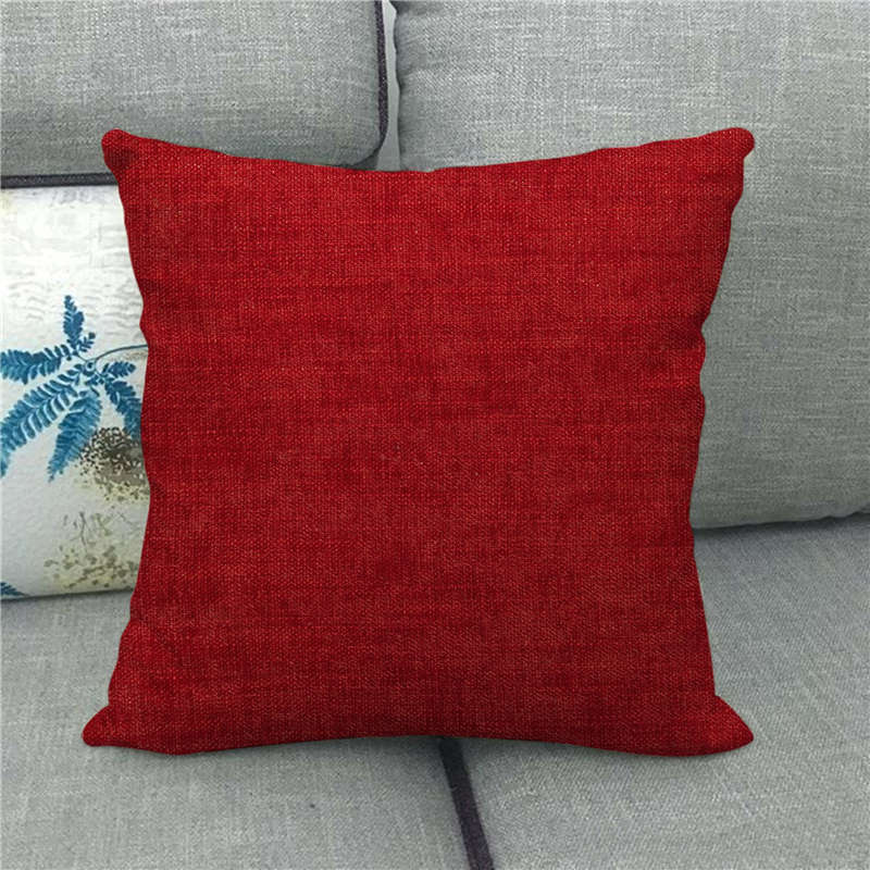 Plain Linen Cushion Cover - 45 × 45 cm - Image 2