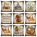 Plain Linen Cushion Cover - 45 × 45 cm - Image 9