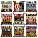 Plain Linen Cushion Cover - 45 × 45 cm - Image 13