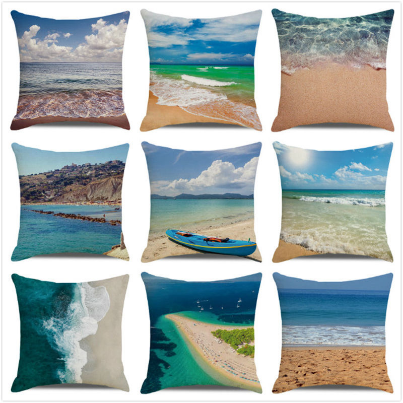 Plain Linen Cushion Cover - 45 × 45 cm - Image 15
