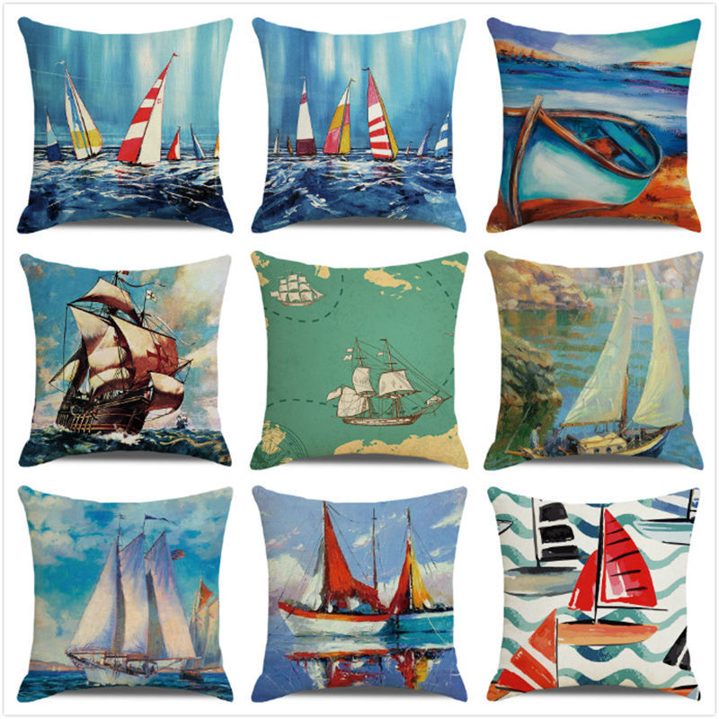 Plain Linen Cushion Cover - 45 × 45 cm - Image 16