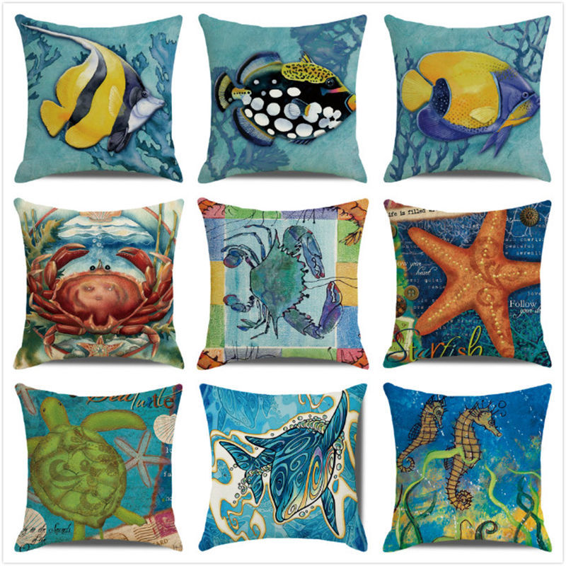 Plain Linen Cushion Cover - 45 × 45 cm - Image 21