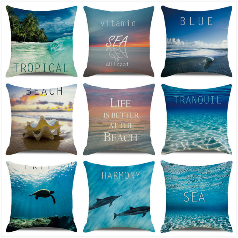 Plain Linen Cushion Cover - 45 × 45 cm - Image 22