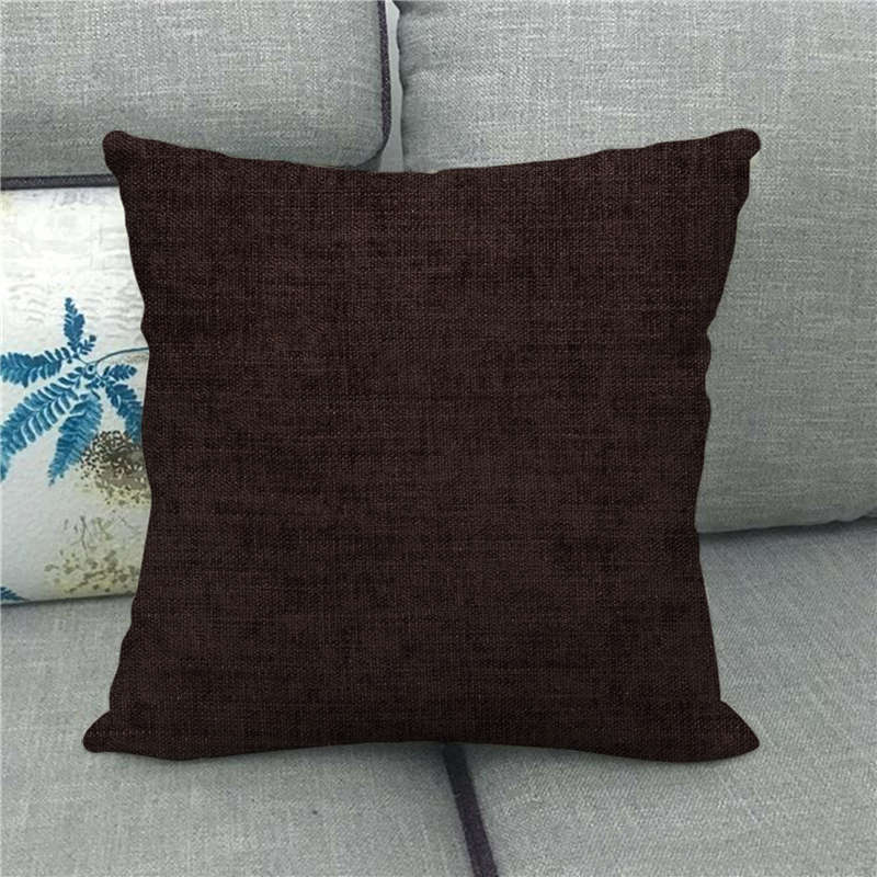 Plain Linen Cushion Cover - 45 × 45 cm - Image 26