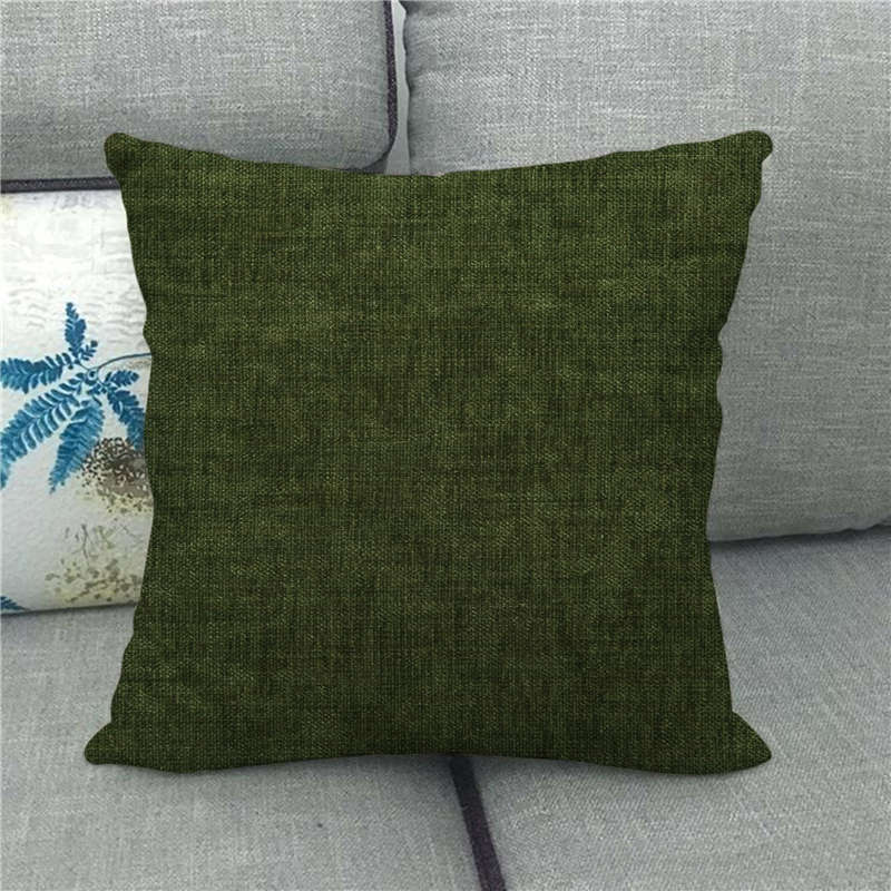 Plain Linen Cushion Cover - 45 × 45 cm - Image 29