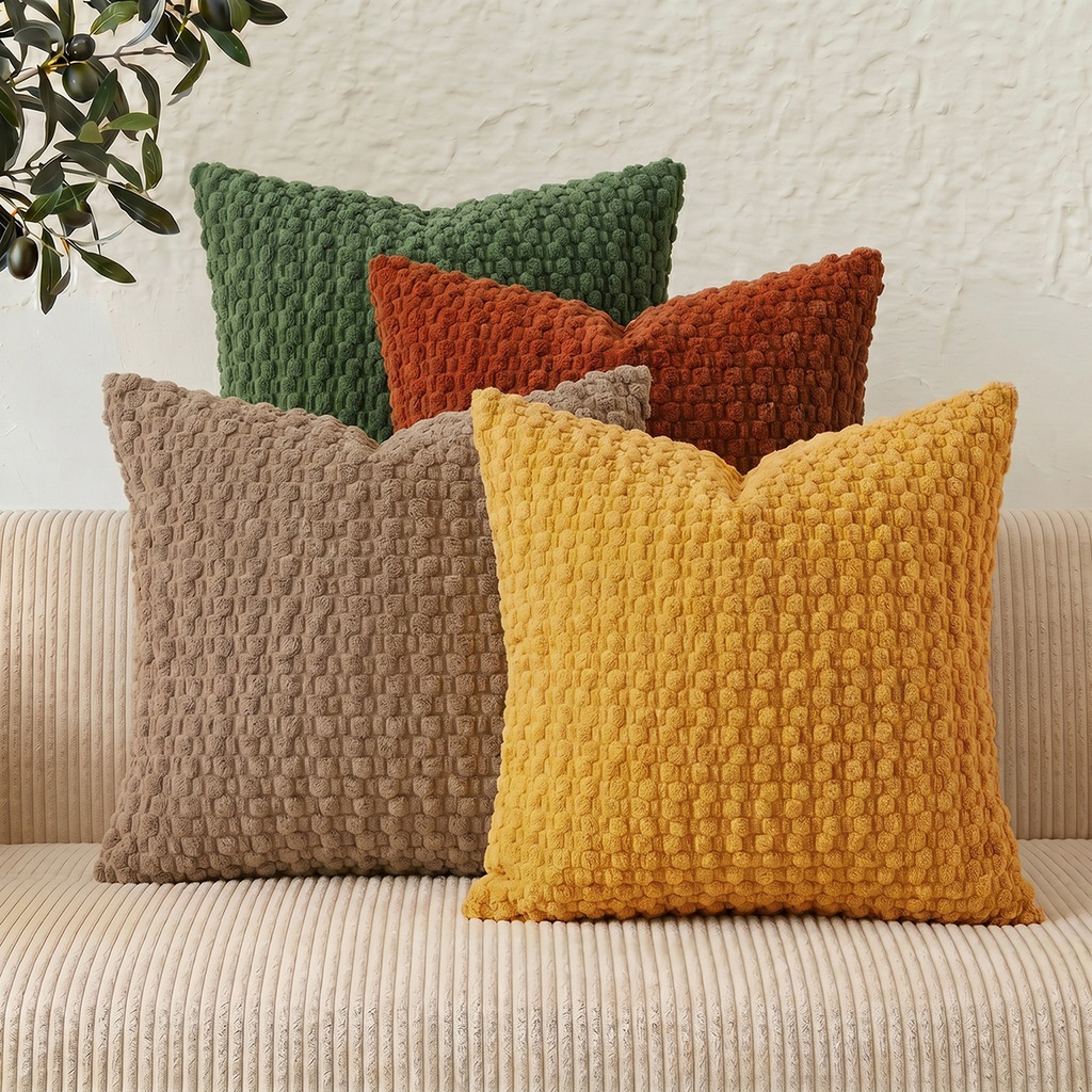 Popcorn Texture Corduroy Cushion - Image 2