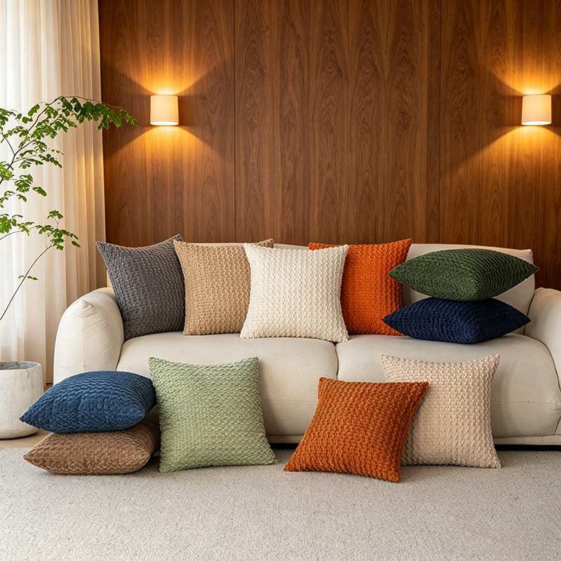 Popcorn Texture Corduroy Cushion - Image 3