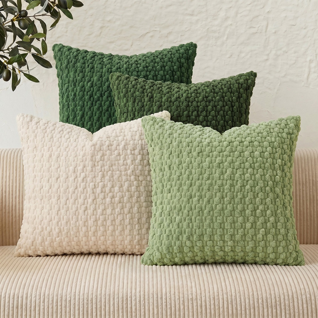 Popcorn Texture Corduroy Cushion - Image 4