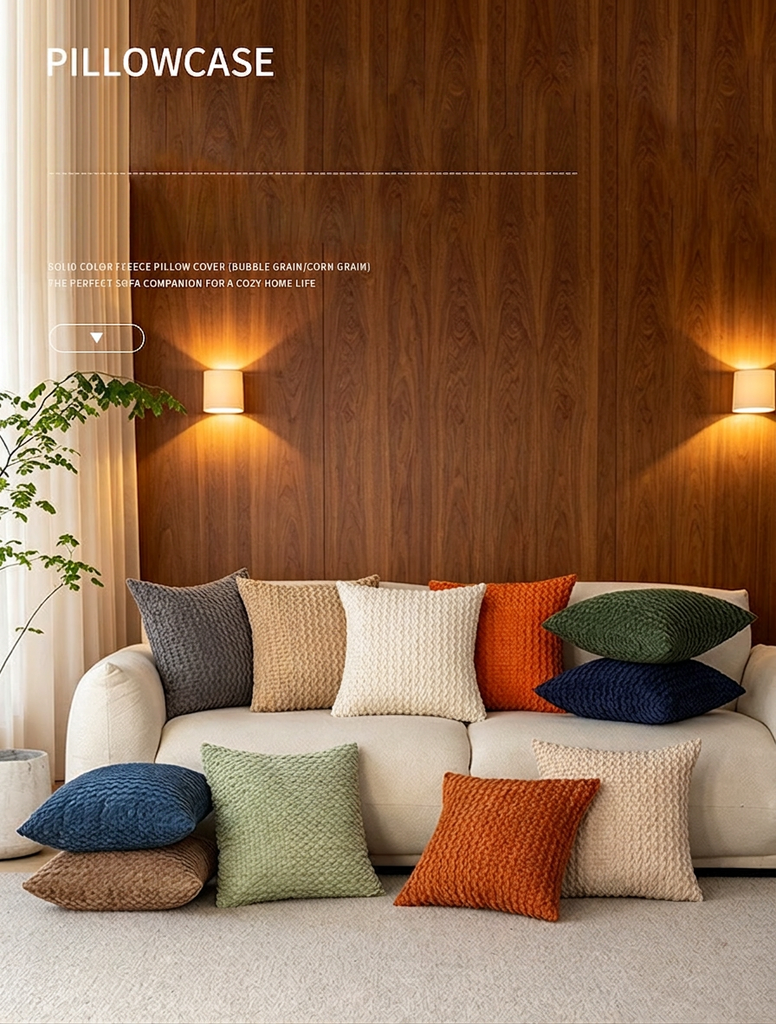Popcorn Texture Corduroy Cushion - Image 6