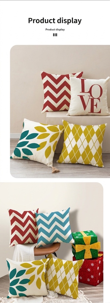 Nordic Geometric Cushion Cover - 45 × 45 cm - Image 11