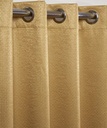 Metro Collection – Thermal Blackout Eyelet Curtains in Ochre - Gallery 1