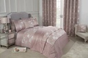 English Garden – Lined Eyelet Jacquard Curtains in Blush Pink - Gallery 4