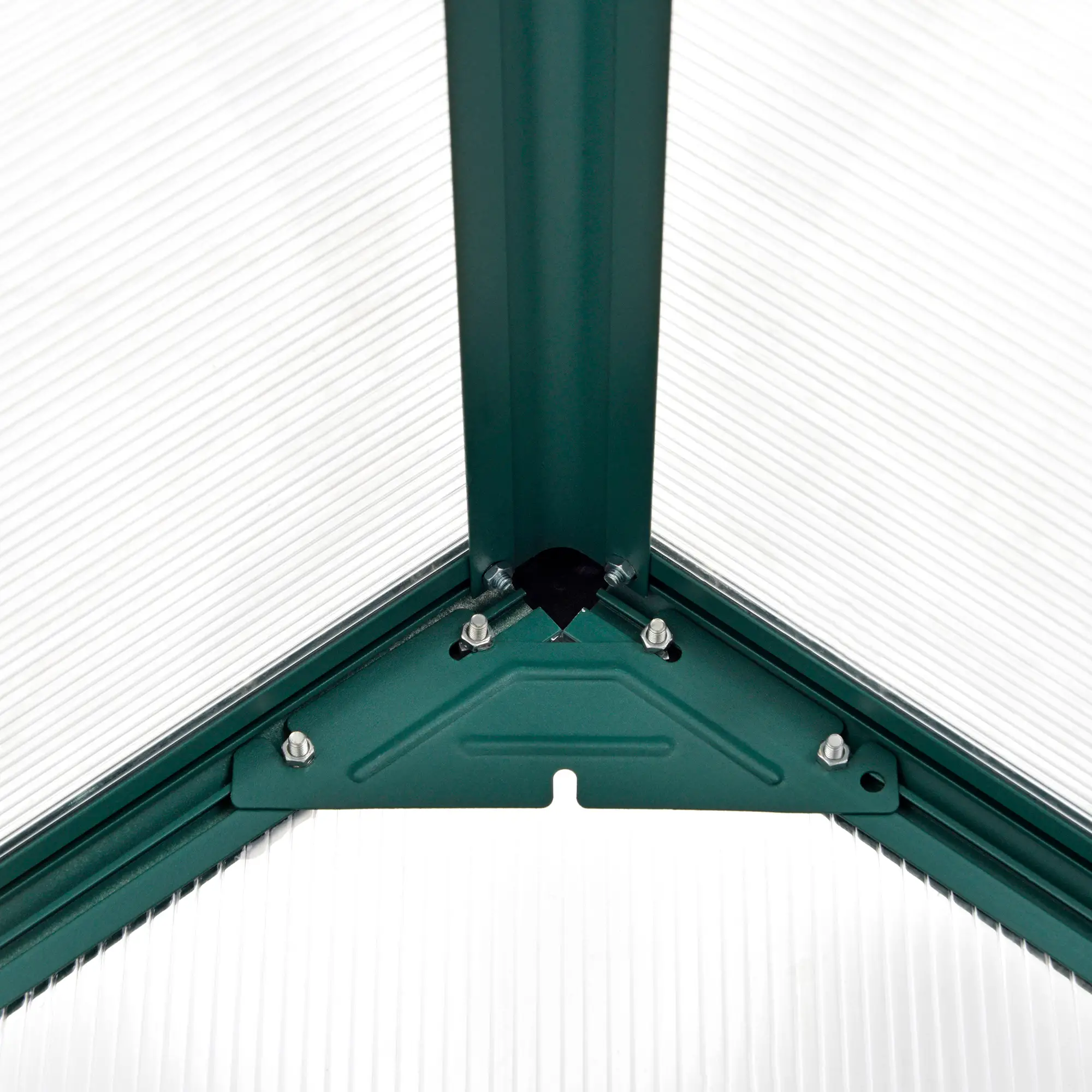 Outsunny 6 x 8ft Polycarbonate Greenhouse, Green - Image 13