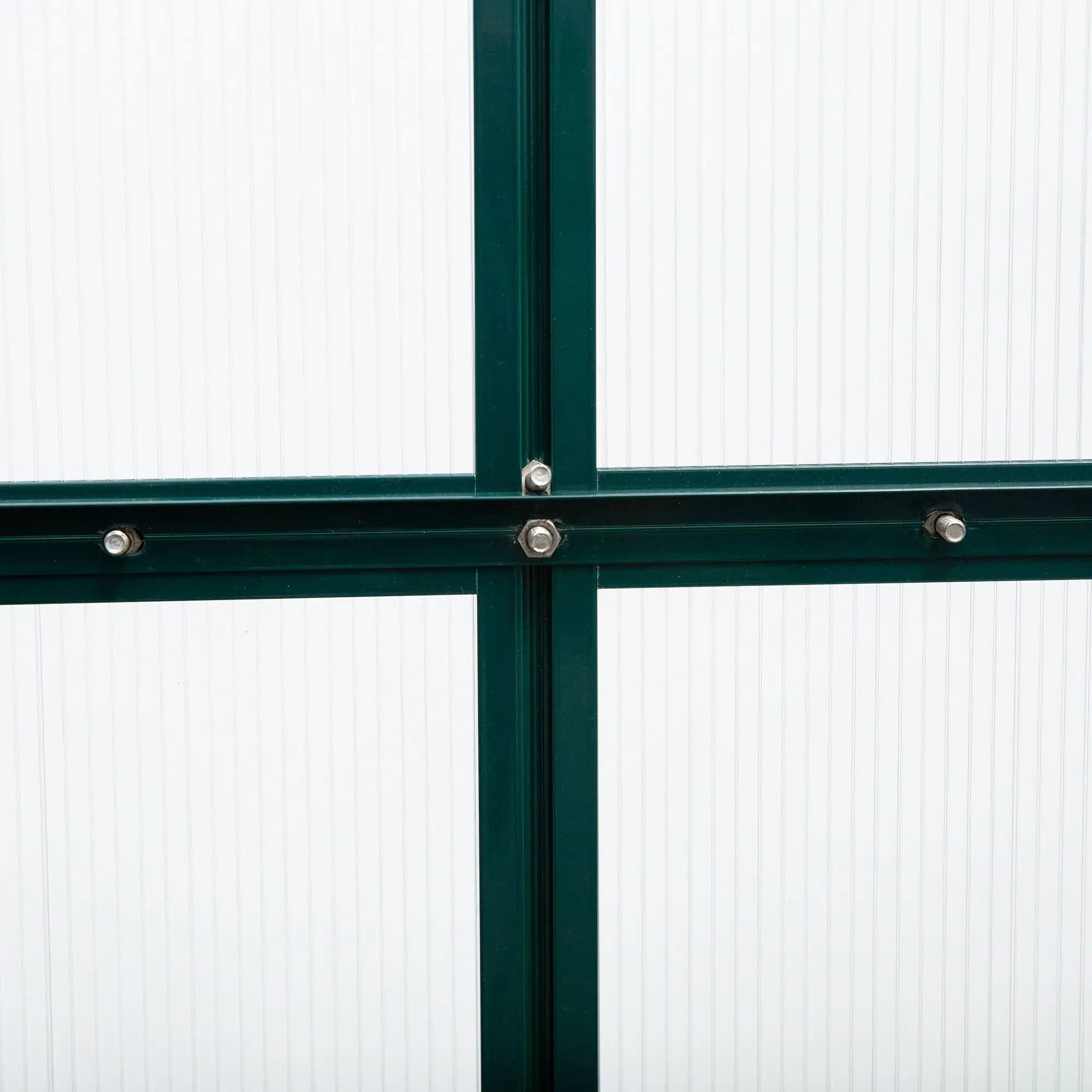 Outsunny 6 x 10ft Polycarbonate Greenhouse, Dark Green - Image 10