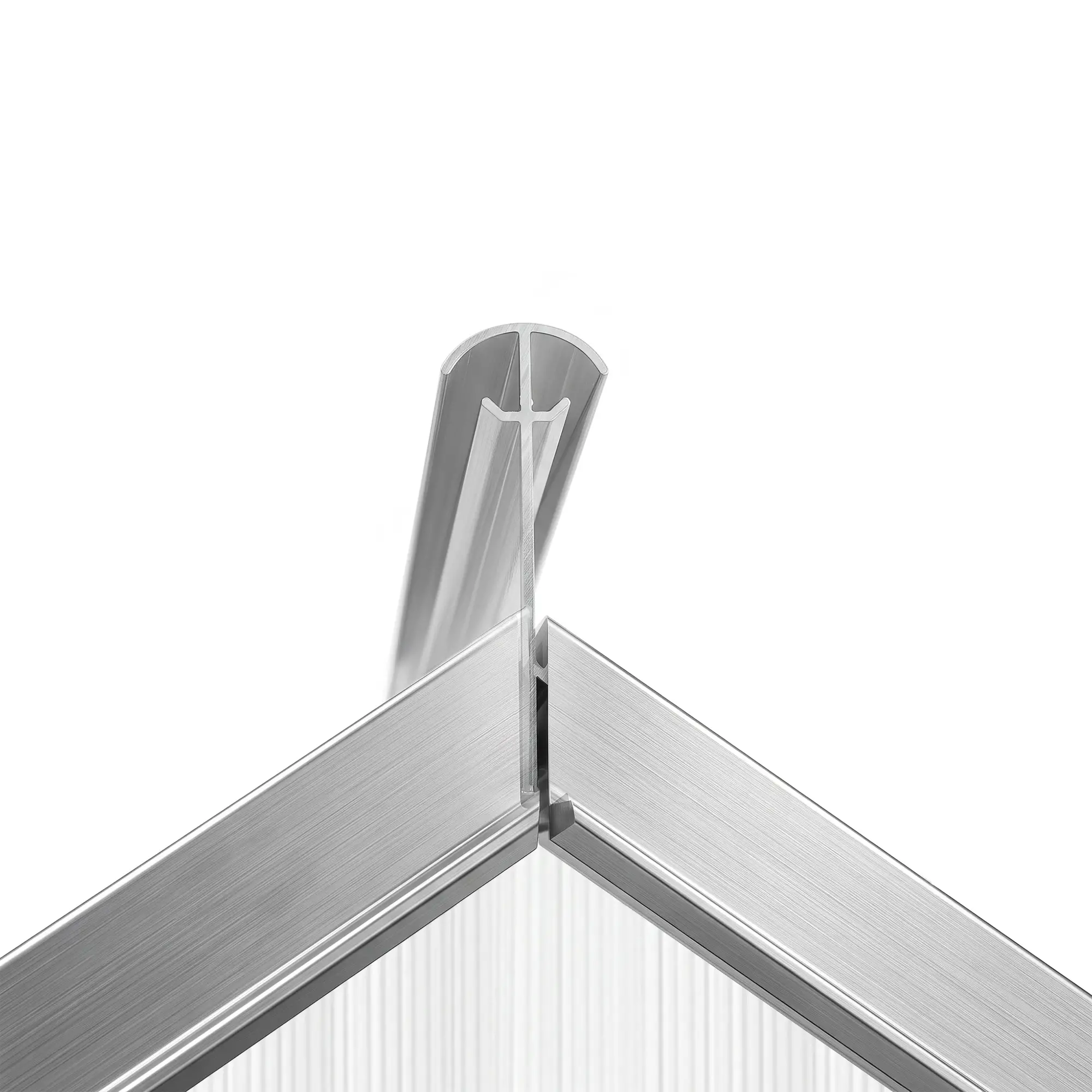 Outsunny 6 x 6ft Polycarbonate Greenhouse, Silver - Image 11