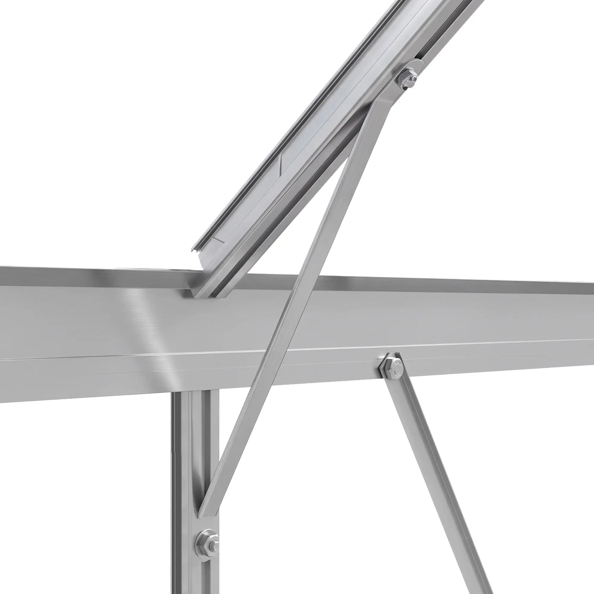 Outsunny 6 x 6ft Polycarbonate Greenhouse, Silver - Image 13