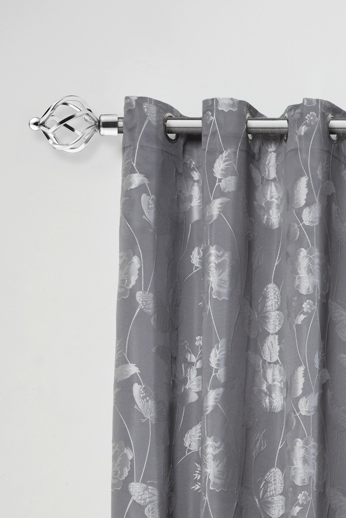 Cage - Extendable Curtain Pole in Chrome - Image 2