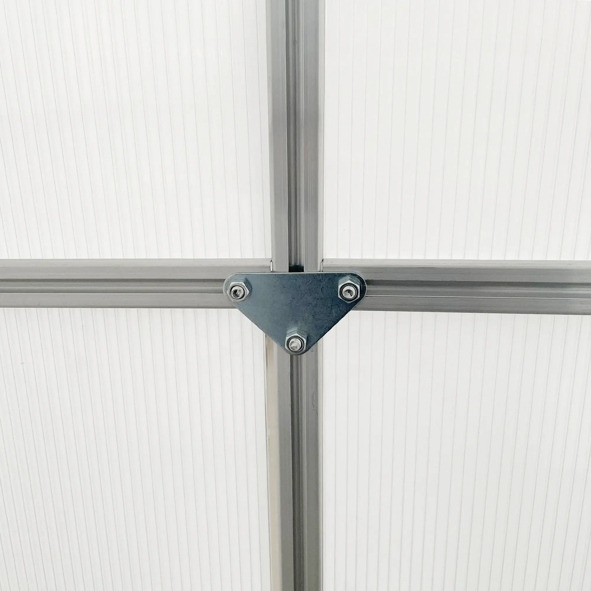 Outsunny 190 x 190cm Polycarbonate Greenhouse, Silver - Image 11
