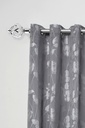 Cage - Extendable Curtain Pole in Chrome (with rings) - Image 3