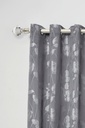 Cristalla - Extendable Curtain Pole in Brushed Silver (With rings) - Image 3