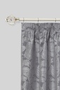 Cage - Extendable Curtain Pole in Brushed Silver (with rings) - Image 2